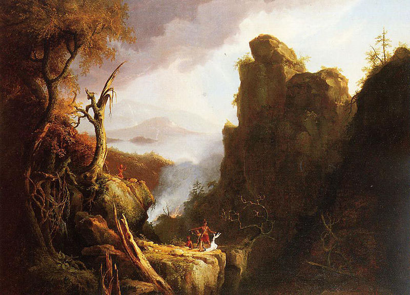 Thomas Cole Indian Sacrifice, Kaaterskill Falls and North South Lake